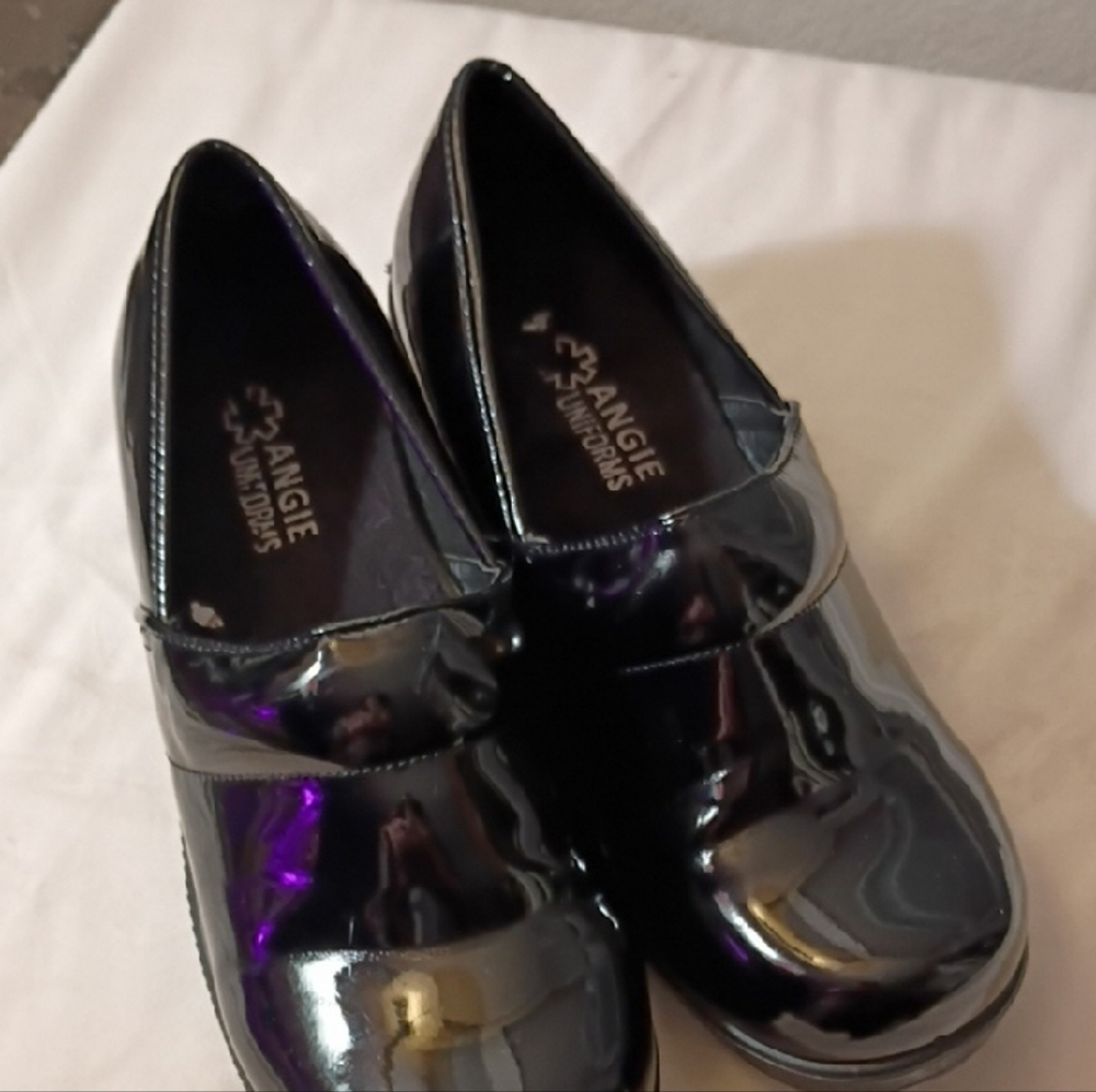 Angie Women's Shiny Black Loafers